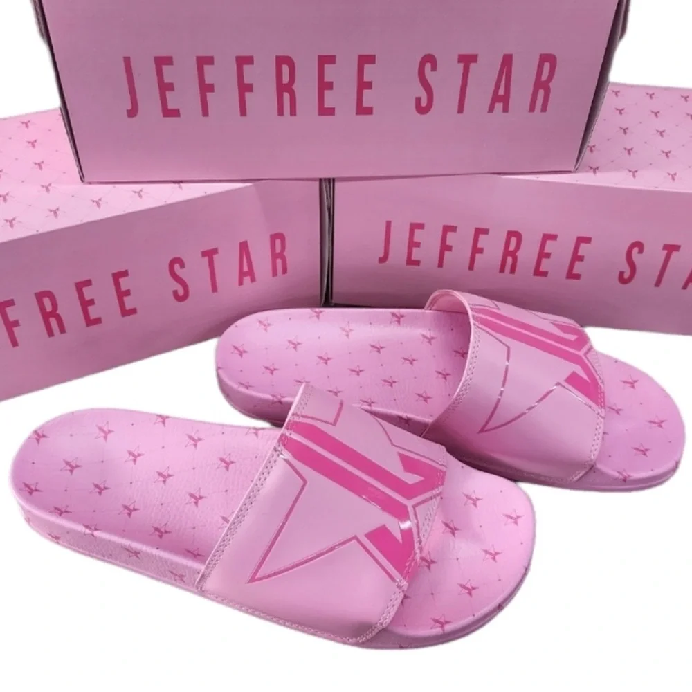 Jeffree Star Unisex Pool Slides in Pink JL Sz 13 - Picture 3 of 3